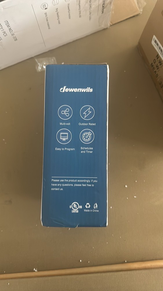 DEWENWILS Pool Pump Timer, Outdoor Digital Timer Box with Transparent Case,