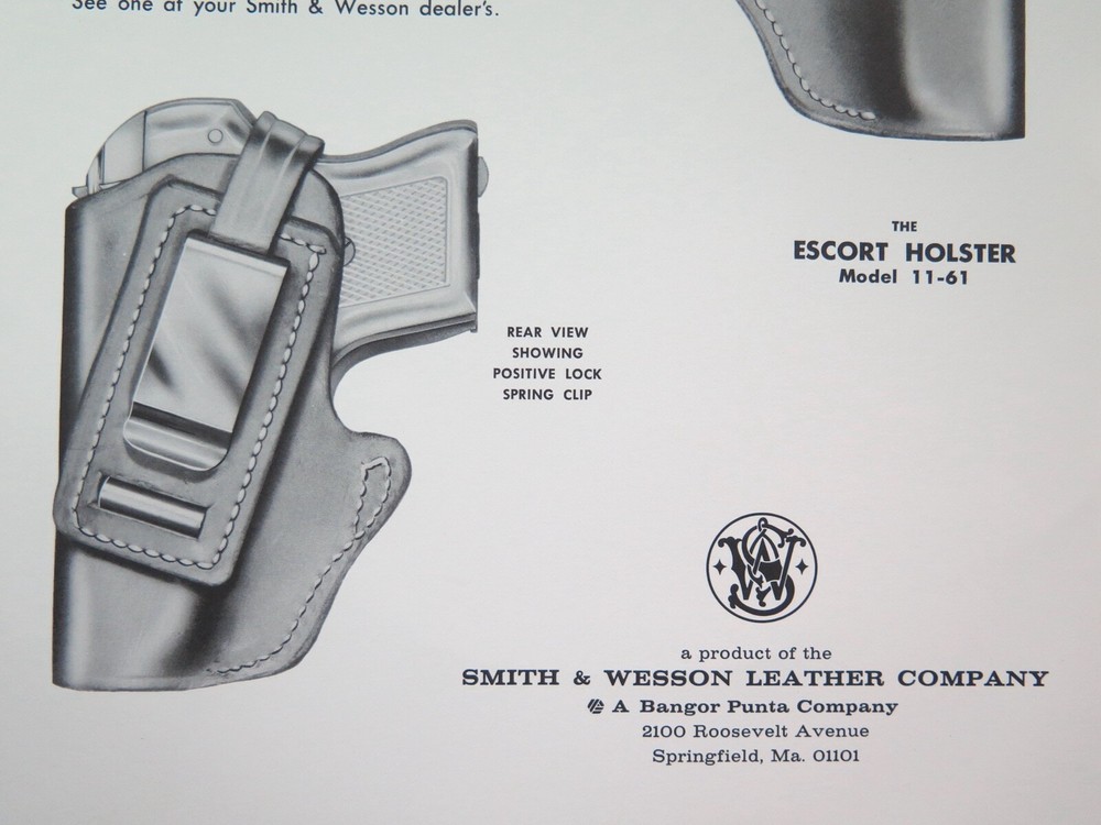 Smith & Wesson Advertisement, model 61 Escort Holster