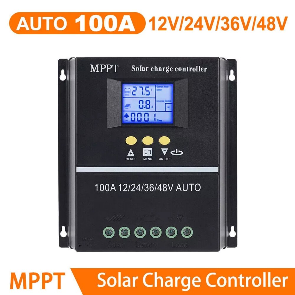MPPT 100A 12V/24V/36V/48V Solar Charge Controller Auto Controller Battery Charge