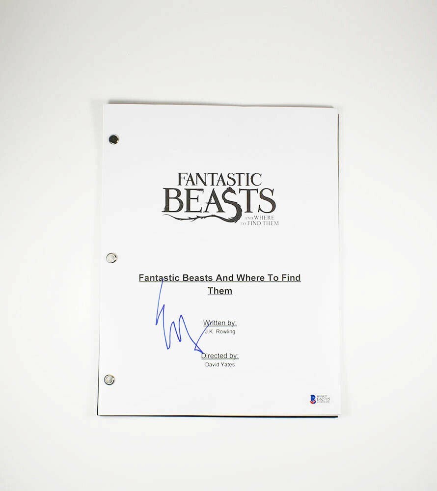 Ezra Miller Fantastic Beasts Signed Autographed Script BAS BECKETT COA