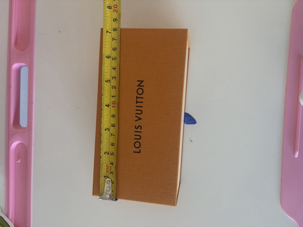 Louis Vuitton Orange Solid Rectangle Paper/Cardboard Gift Box, 8x4x2 in