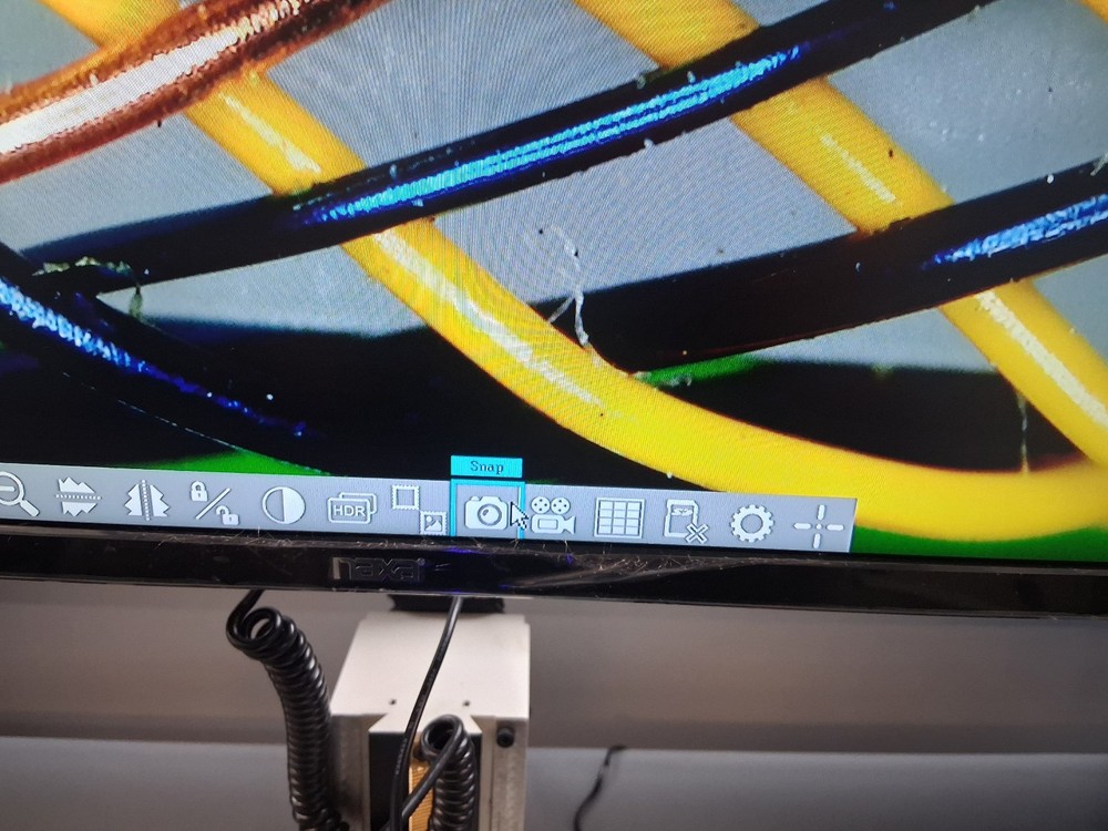 MMBT-1DM XY Tool Scope 20X Toolmakers Manual Microscope 2"x2" Stage HDMI Camera