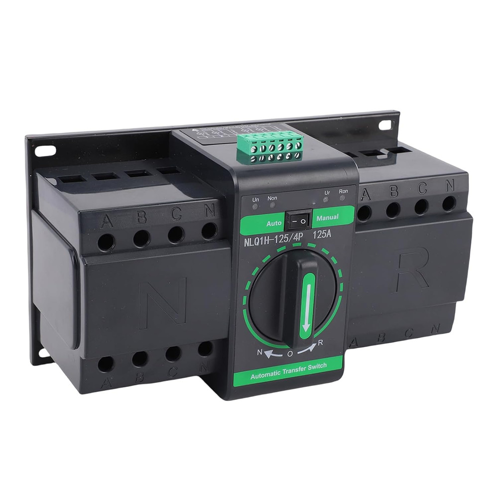Dual Power Automatic Transfer Switch 125A 4P PC Grade Isolation ATS 2 in 1 Out M