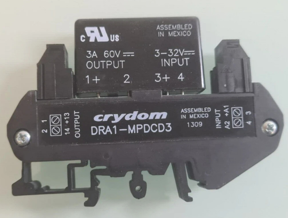 CRYDOM DRA1-MPDCD3 SOLID STATE RELAY - NEW, DIN Rail Mount SSR Assembly