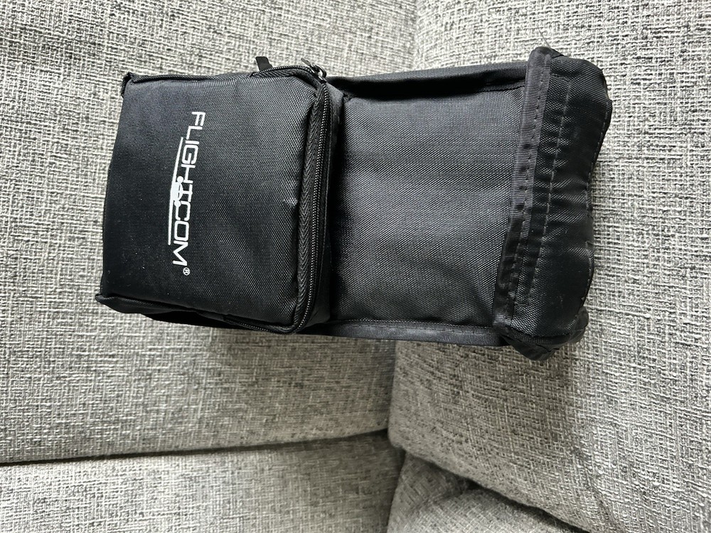 FLIGHTCOM BLACKHAWK 5DX AVIATION HEADSET NICE CONDITION