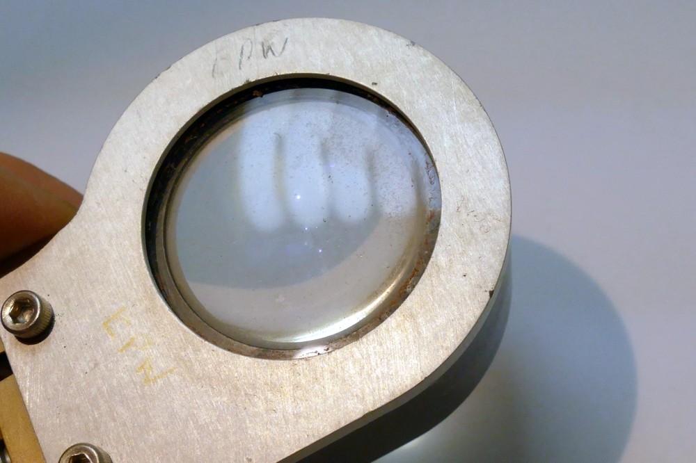 Microscope Optics Magnifier Accessory - Attachment 2" glass OD