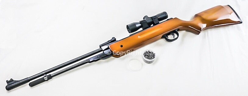 Air Pellet Gun Rifle 650/600fps B3 Hunting Shooting Wood Underlever Gun w Safety