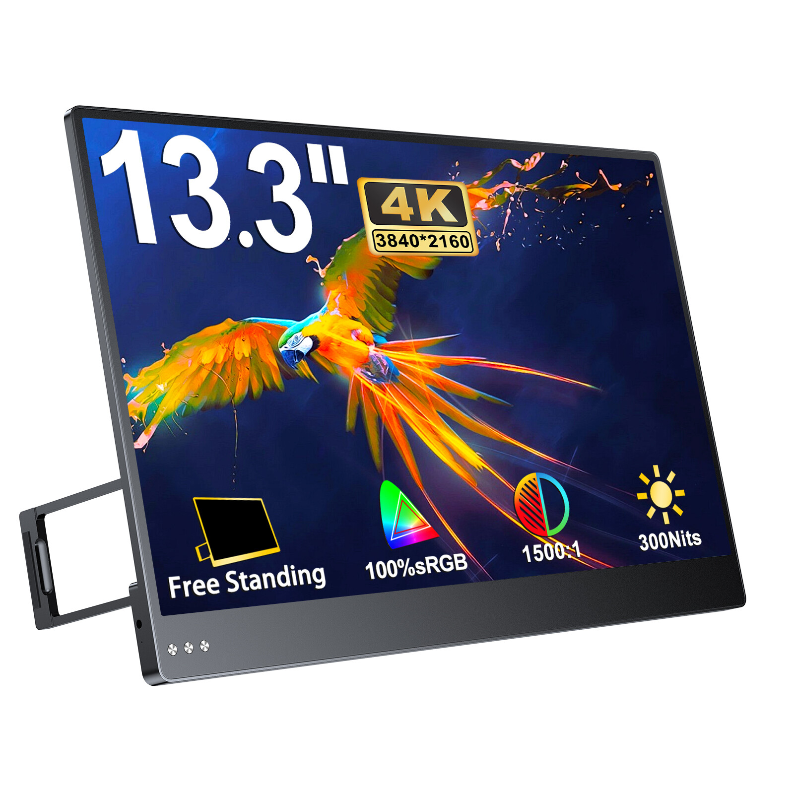 UPERFECT Portable Monitor 13.3" 4K 3840 x 2160 USB-C IPS Screen For Macbook NEW!