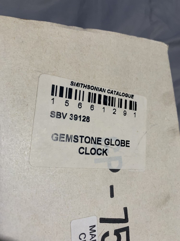 Gemstone Globe Clock The Smithsonian