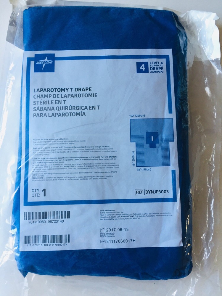 ONE LAPAROTOMY T-Drape Level 4 / Size(102"X121"X78") 3003