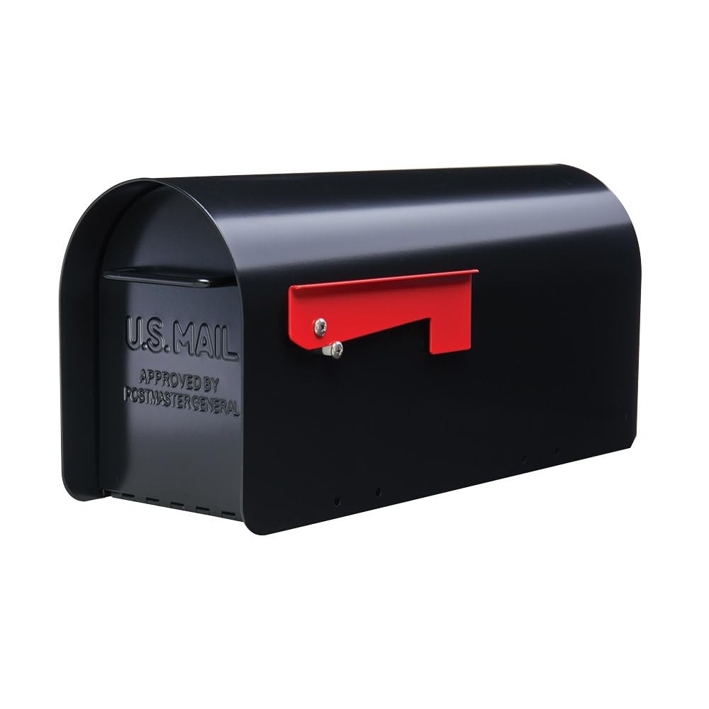 Architectural MAILBOXES Ironside Large Capacity Galvanized Steel black, Post-...