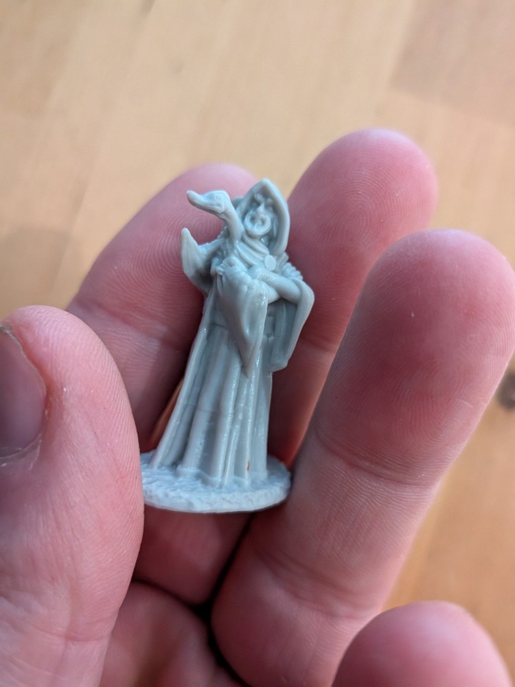 Reaper Bones 4 Wizard With Dragon Familiar