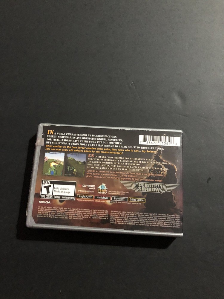 Operation shadow n gage Case Only