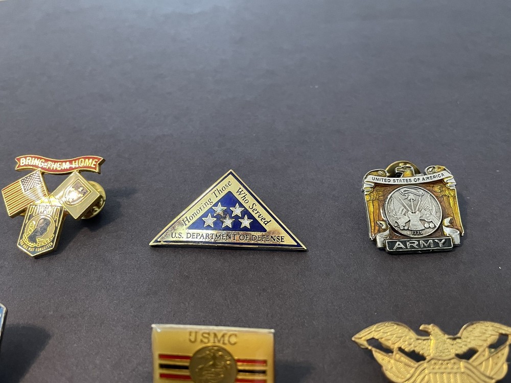 8 Military Pins or Badges