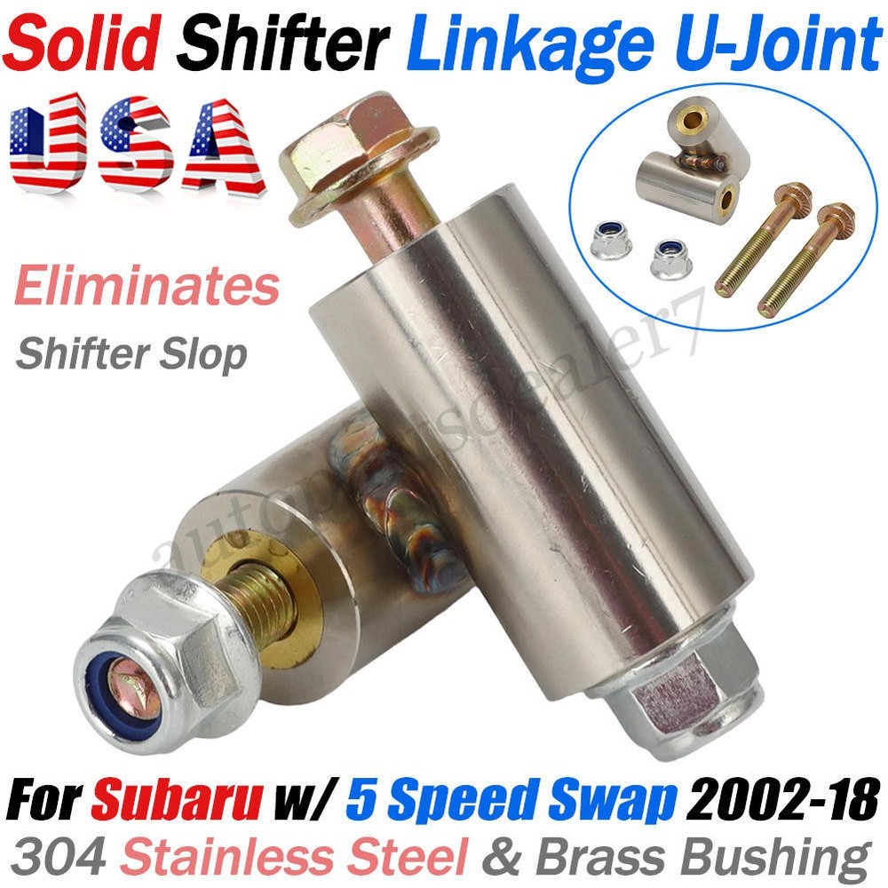 For Subaru Torque Solution Solid Shifter Linkage U-Joint 02-18 WRX 5 Speed Swap