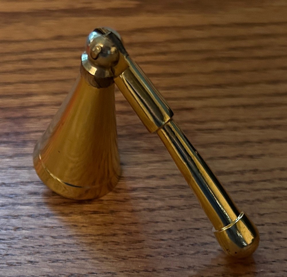 Long-Belled Brass Candle Snuffer!
