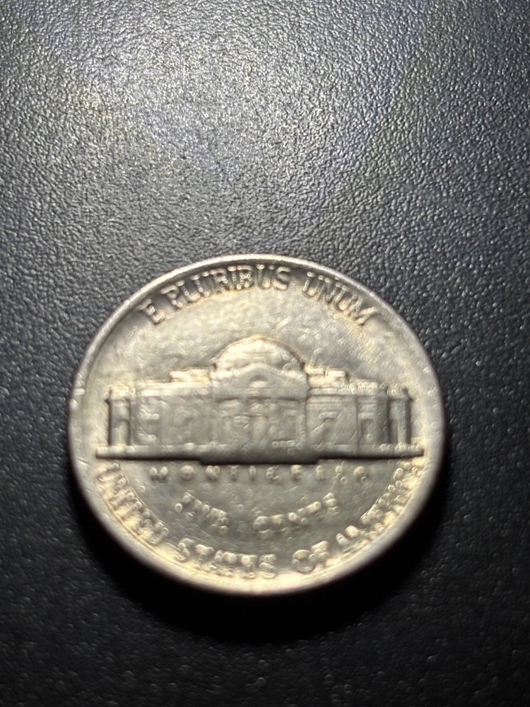 1983 Jefferson Nickel P - CIRCULATED double die reverse