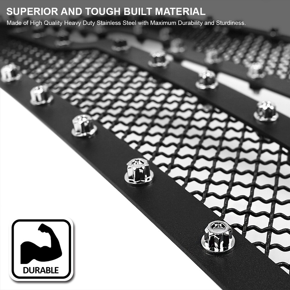 Fits 2003-2005 Chevy Silverado 2003-2006 Avalanche Mesh Upper Grille Inserts