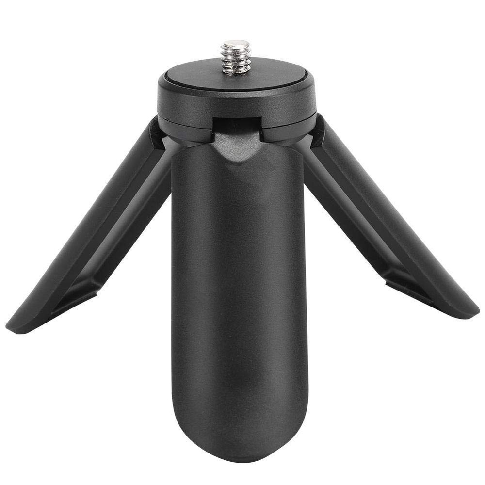 Mini Desktop Tripod, Non Slip Camera Holder Stabilizer Foldable Black