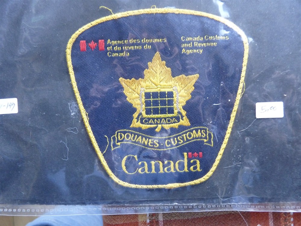 VINTAGE POLICE CREST PATCH BROAD