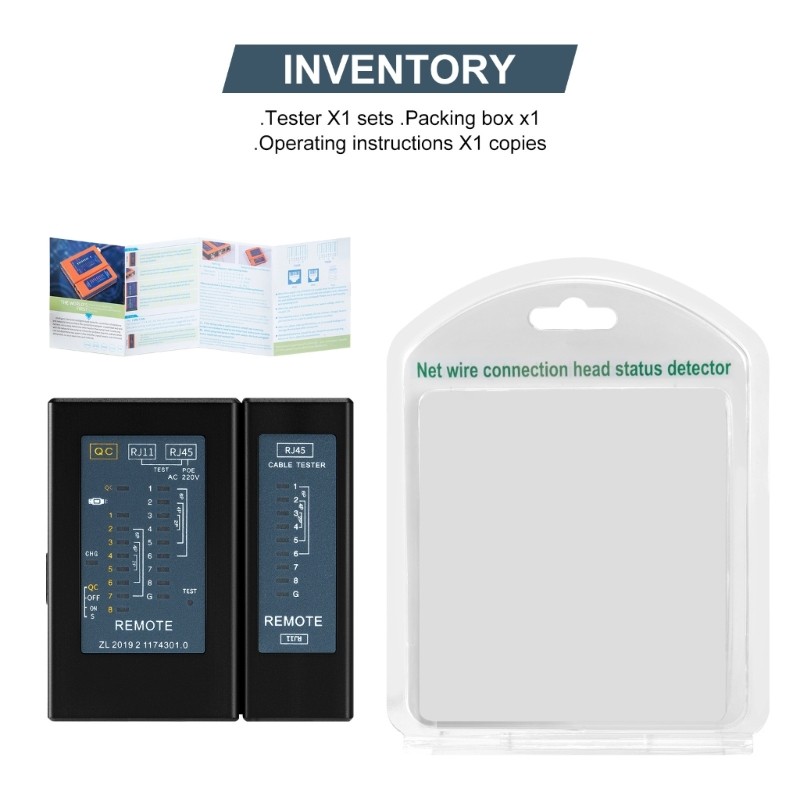 Single End Cable Tester 1000Mbps Portable ABS Device