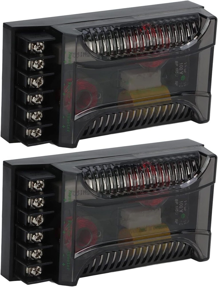 Universal Car Speaker Frequency Divider - 300W 2 Way Crossover for Precision