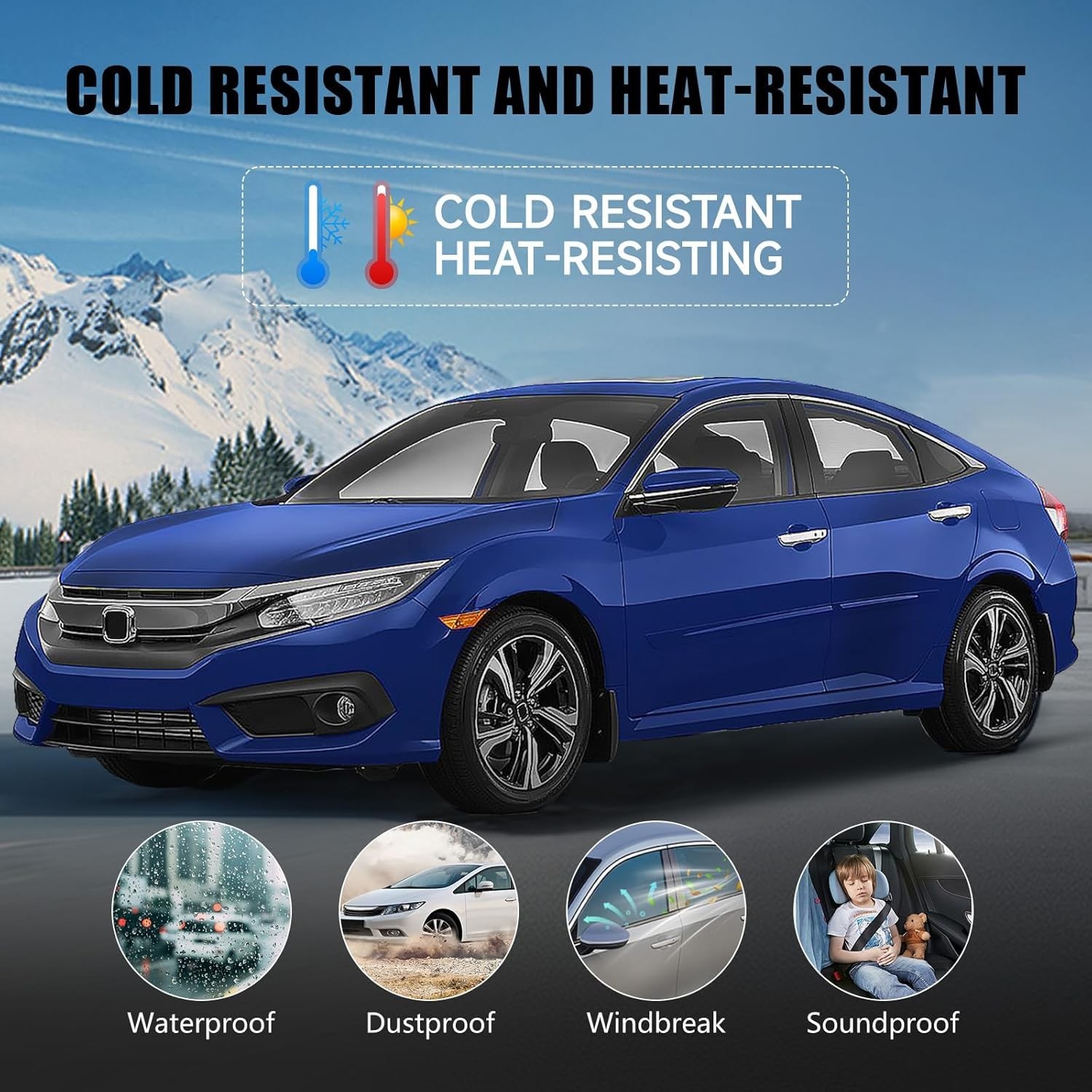 Car Window Weather Stripping Molding Trim Belt,Compatible with Honda Civic 2016