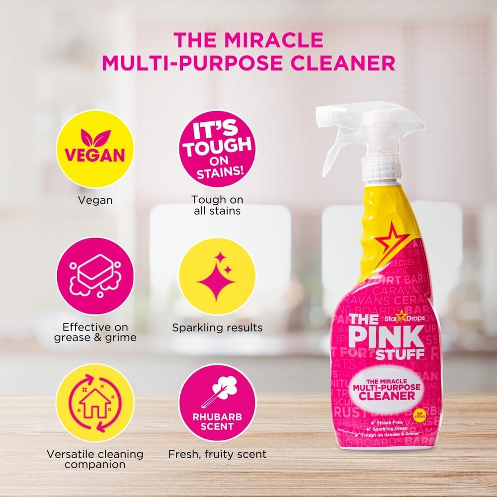 Stardrops - The Pink Stuff - The Miracle Cleaning Paste, Multi-Purpose Spray,...