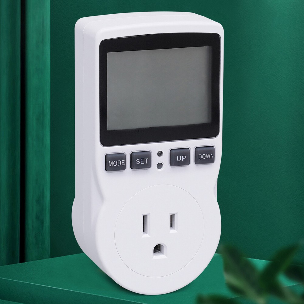 Digital Thermostat Outlet Plug Temperature Controller Socket Heating Cooling