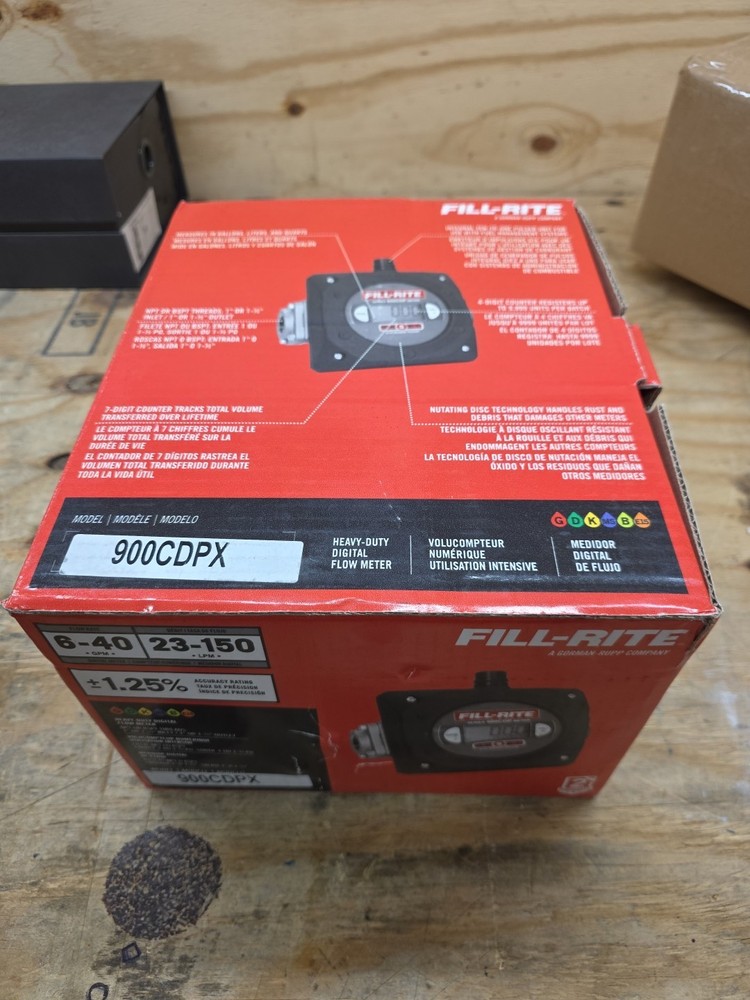 Fill-Rite 900Cdpx Flowmeter,50 Psi,40 Gpm,Digital,Pulse