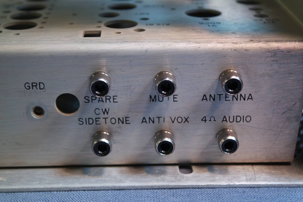 Collins Radio 75S-3 Set Replacement Nickel Plated Brass RCA Input-Output Jacks