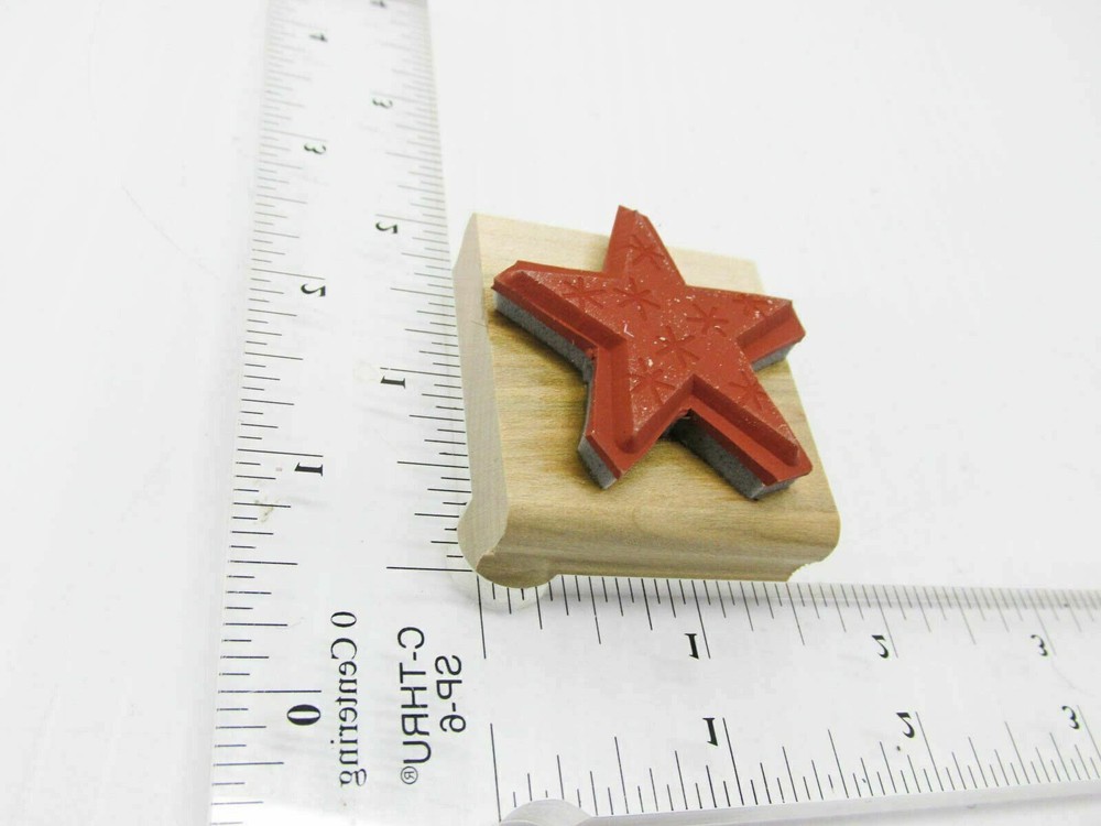 Christmas Star Rubber Stamp - Stamp Set B378