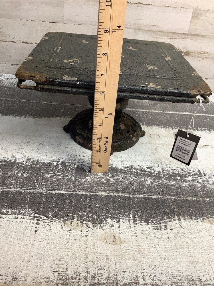 Creative Co Op Rustic Iron Cake Stand 9.5"