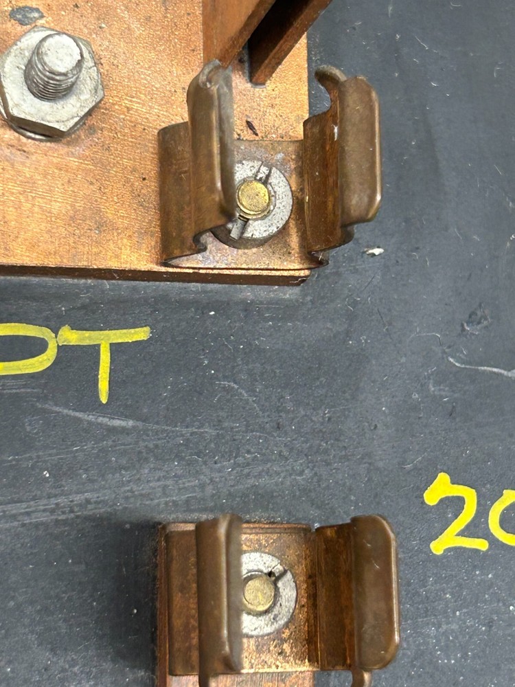 Vtg BARKELEW 20A Solid Copper Connectors Pull Out Lectrical Cylinder Fuse Panel