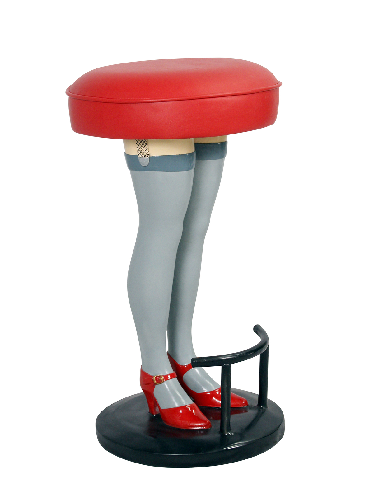 Lady Legs Bar Stool - Red Lady Legs Bar Stool - Restaurant - Bar - Home Decor