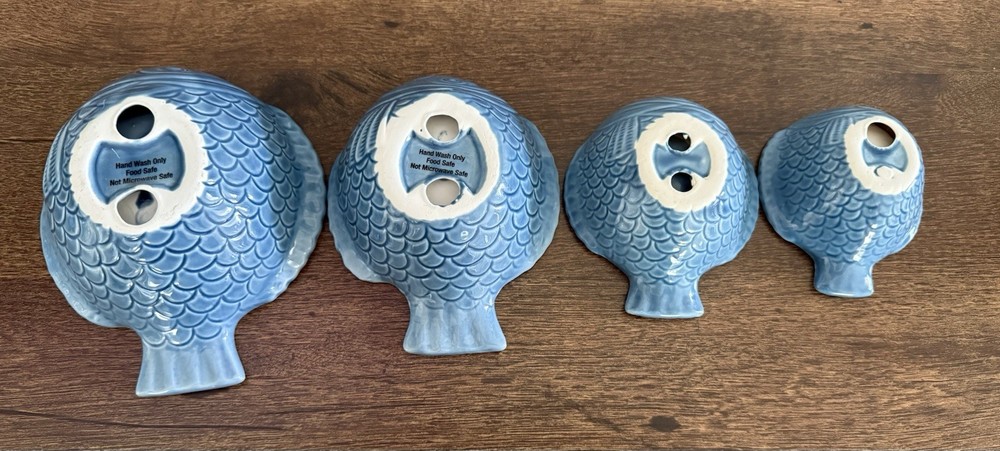 Blue Nesting Fish Measuring Cups