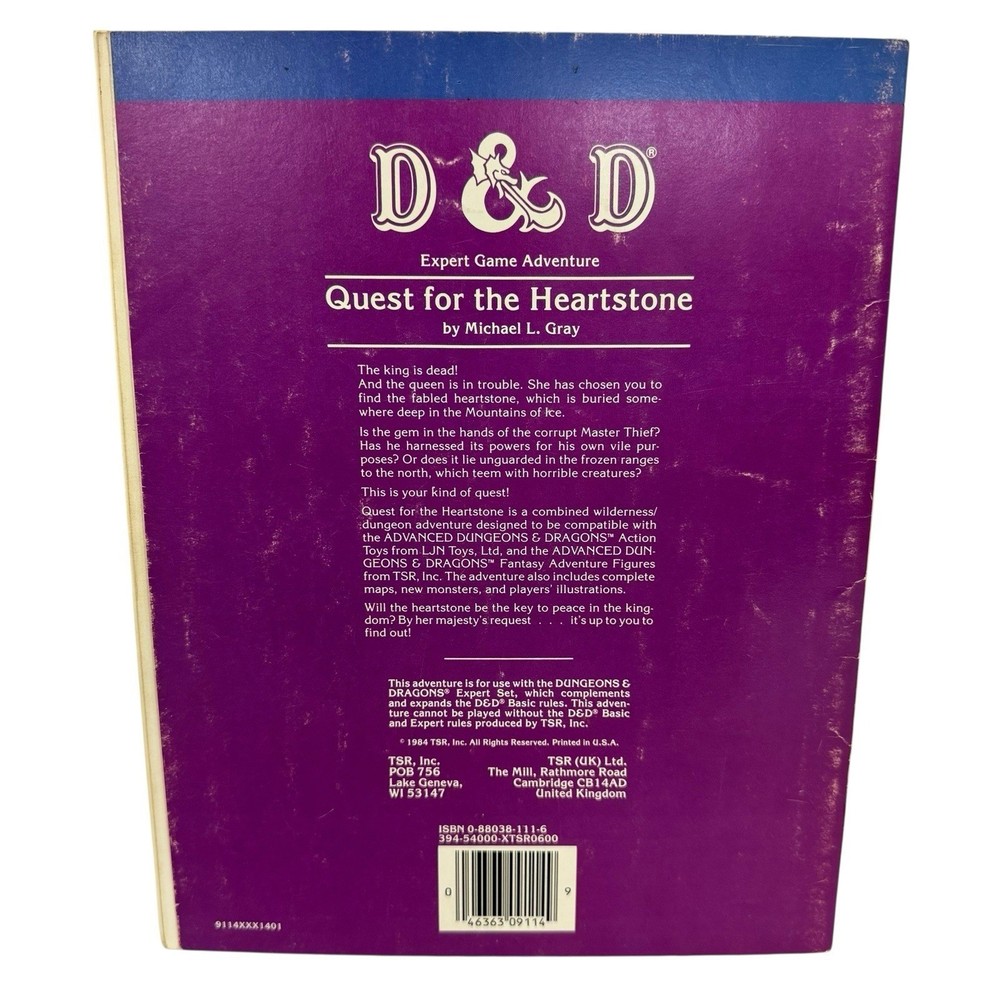 TSR Basic D&D Quest for the Heartstone VG