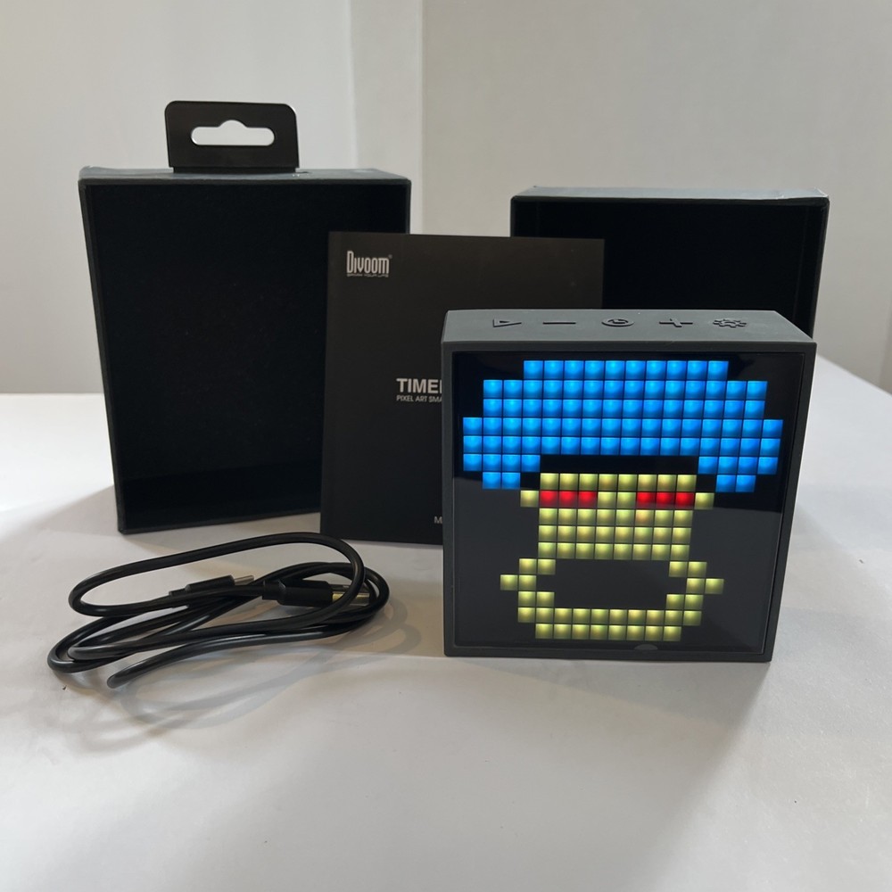 Divoom Timebox Evo Pixel Art Smart Bluetooth Speaker - App Control, Programmable