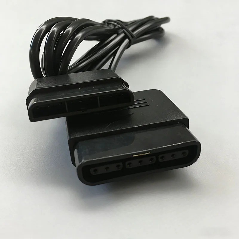 JCD PS2 Game Controller Extension Cable Cord Wire Black for PlayStation 2 Gaming