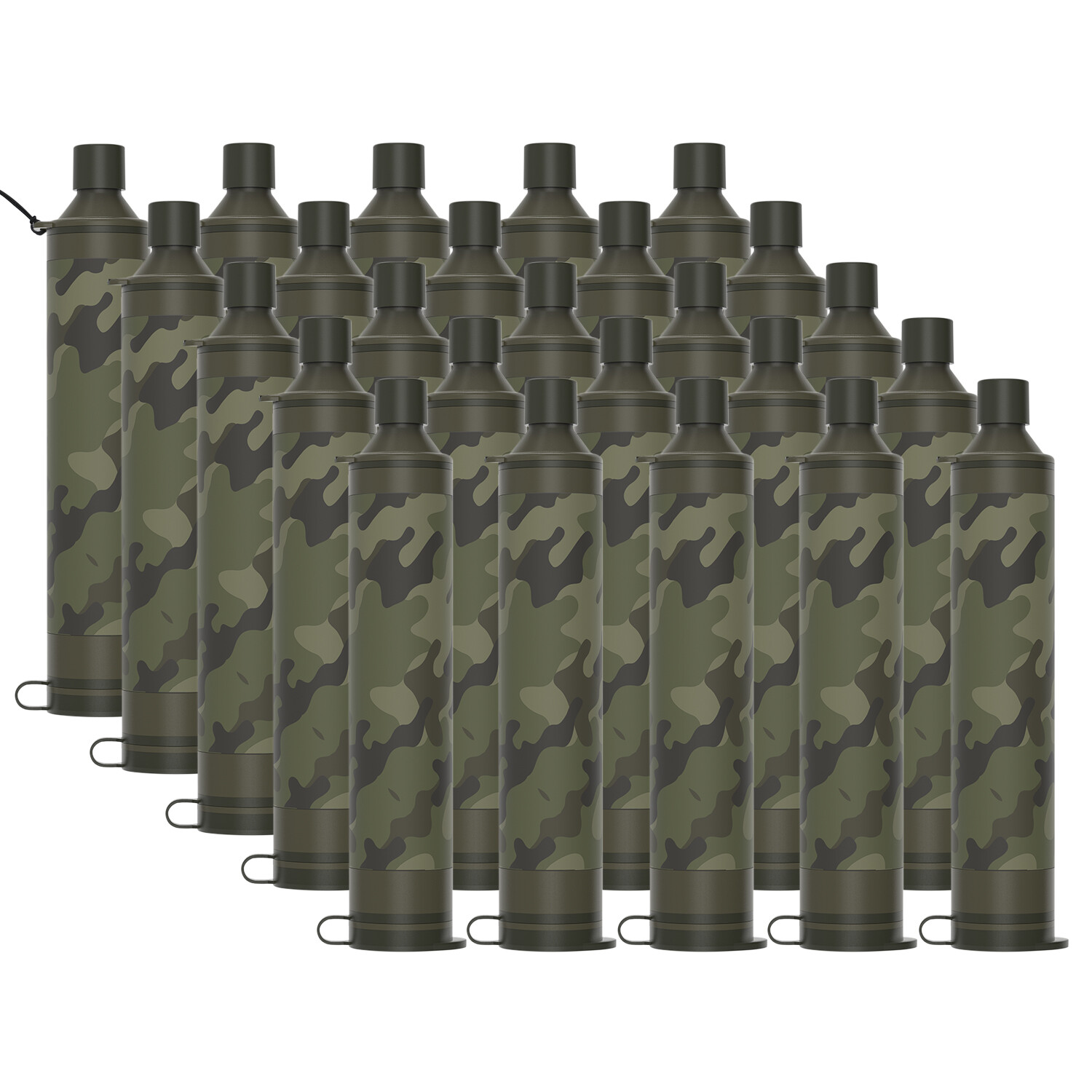 Personal Water Filter Straw,5000L Portable Water Purifier Outdoor Survival 1-25P