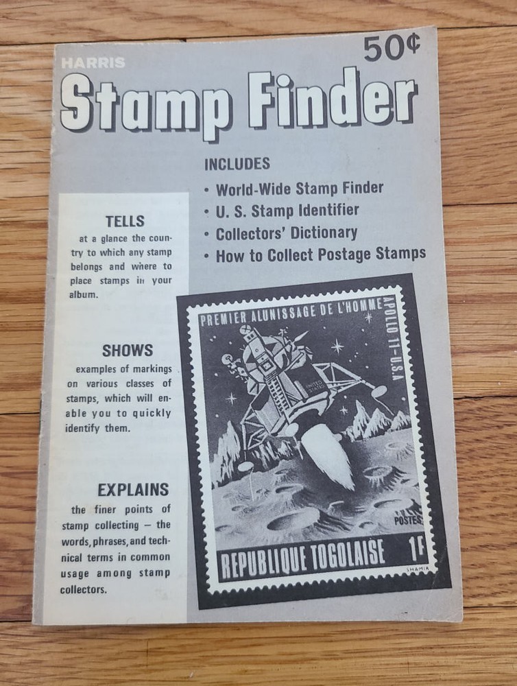 Harris Stamp finder book/pamphlet (1975 H.E. Harris Co.)