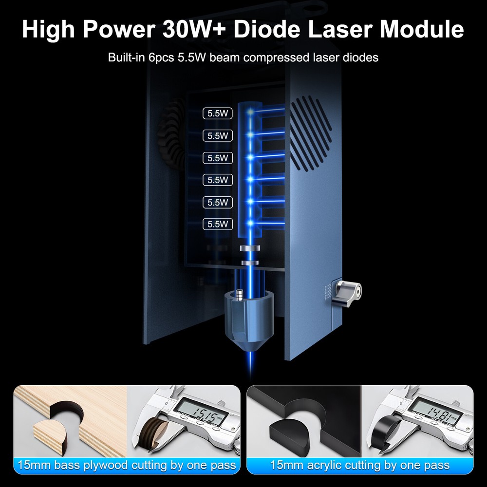 LASER TREE K30 30W Optical Power Laser Module for DIY Cutting Wood Tools