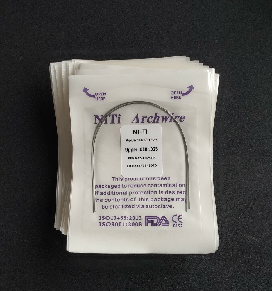20Pack Dental Orthodontic Super Elastic Reverse Curve NITI Arch Wire Rectangular