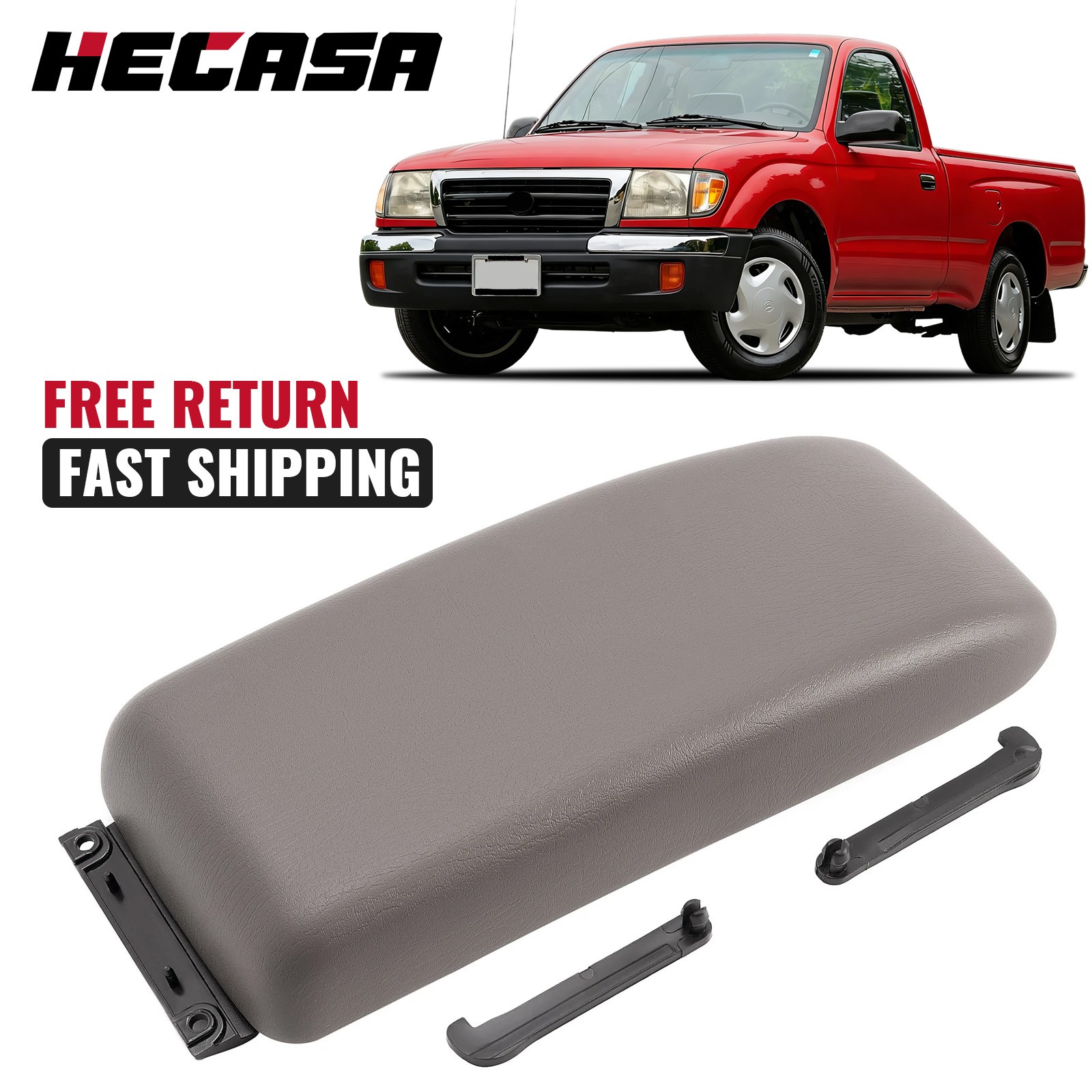 Fit For Toyota Tacoma 95-2000 4Runner 1996-98 Oak Tan Center Console Lid & Latch