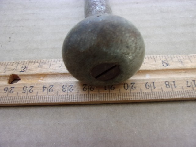 vintage spring loaded cast awl