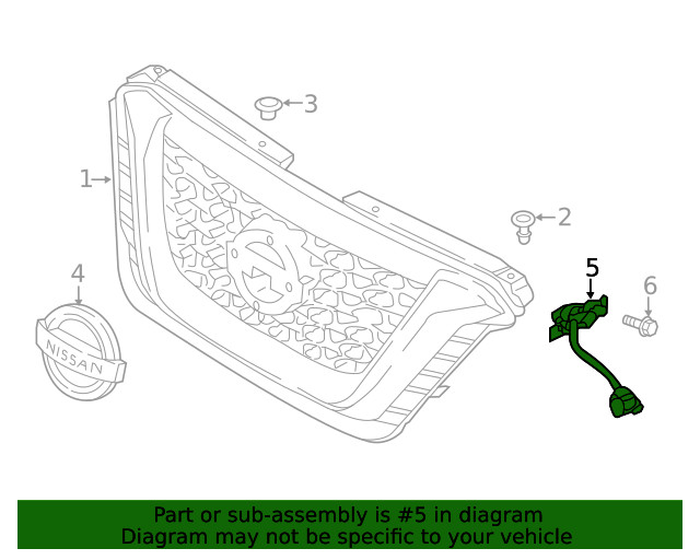 Genuine Nissan Collision Avoidance Camera 284F1-5RA1A