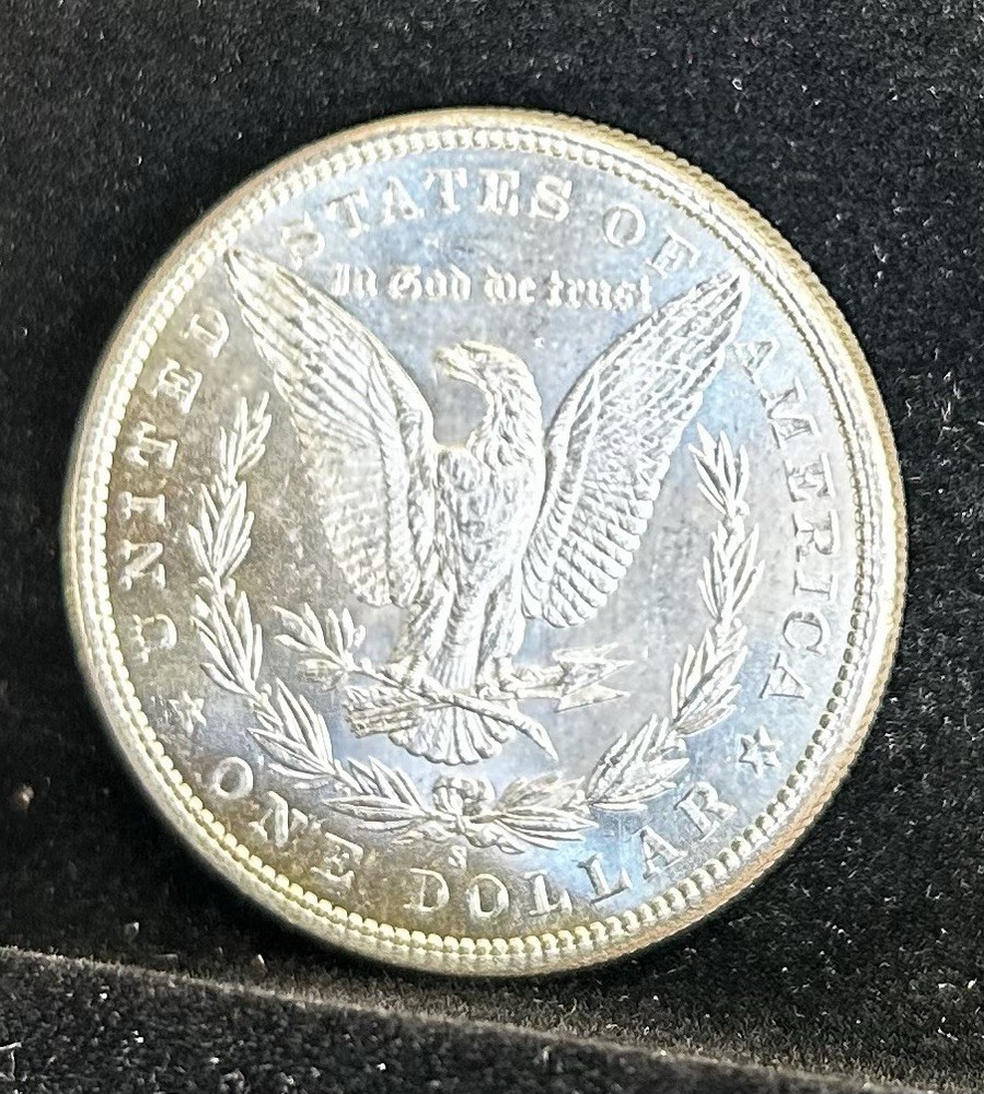 1881-S MORGAN SILVER DOLLAR, BU, STUNNING Example