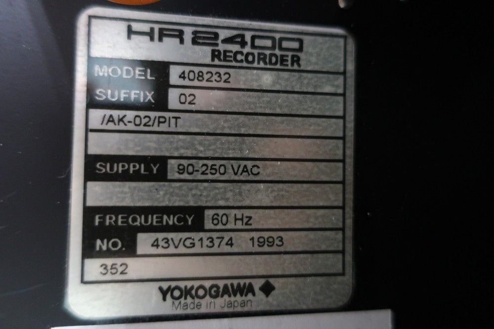 Yokogawa 408232 Chart Recorder