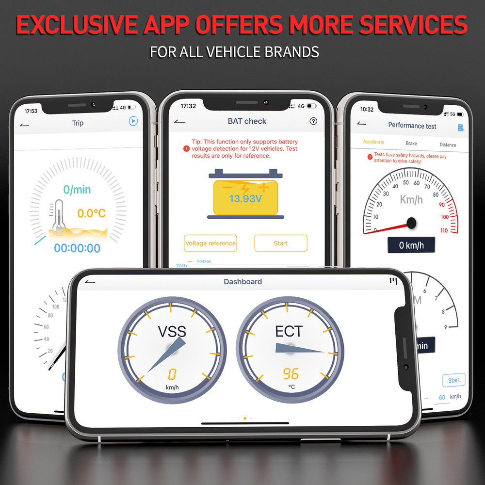 ANCEL All System OBD2 Scanner EPB TPS Oil Car Code Reader for VW Android IOS