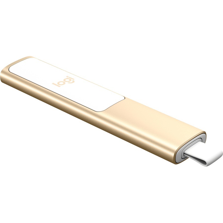 Logitech Spotlight Presentation Remote Gold Laser Bluetooth 30m